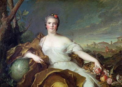 Louise-Elisabeth de France, als Element Erde. 1750-1 von Jean Marc Nattier